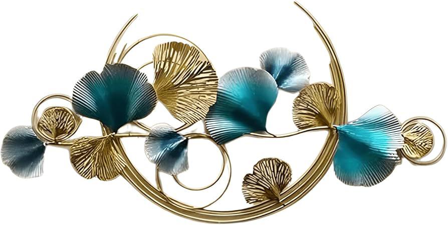 Luxury Metal Leaf Wall Art