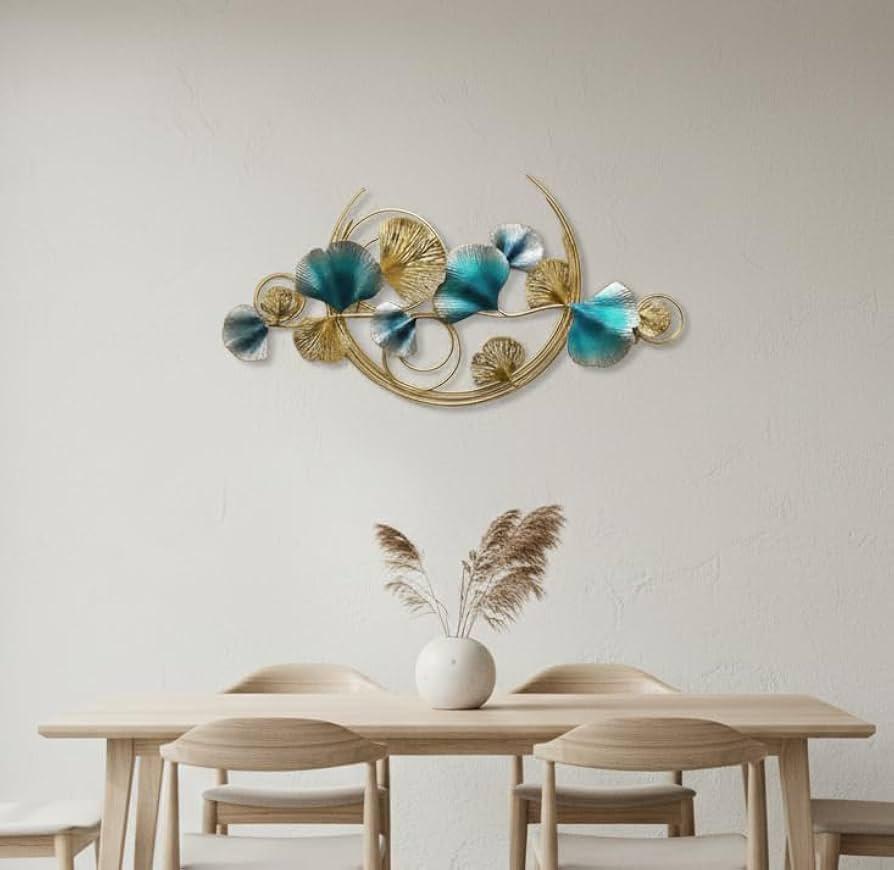 Luxury Metal Leaf Wall Art