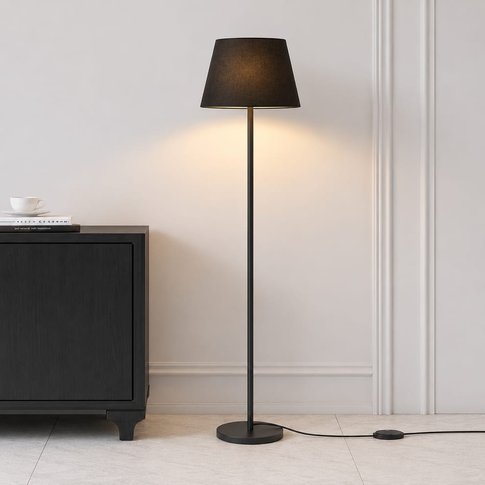 Modern Black Floor Lamp for Living Room