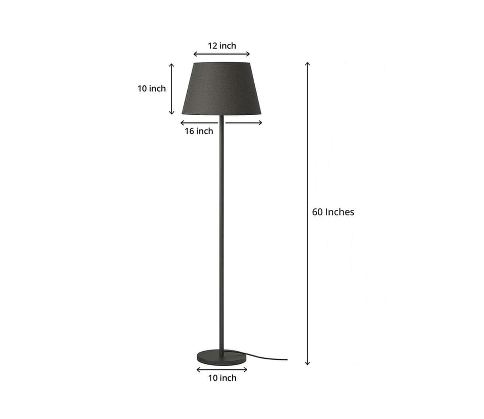 Modern Black Floor Lamp for Living Room